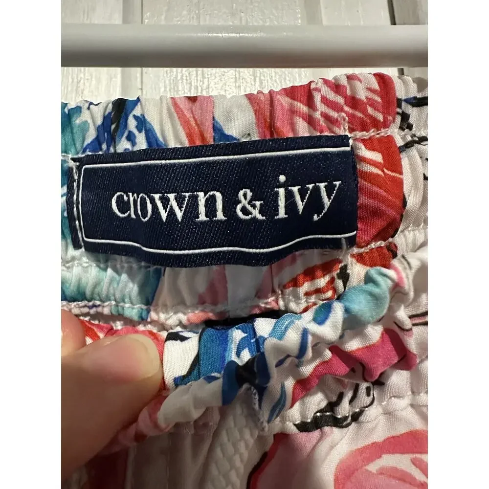 Crown And Ivy Swim Trunks Pink Flamingo Men’s Size XL Shorts